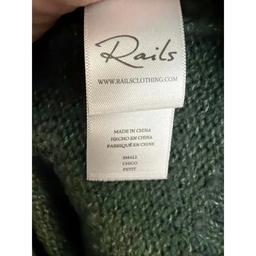 Rails Camo Sweater Womens Small Green Camouflage Knit Pullover Gorpcore Utility